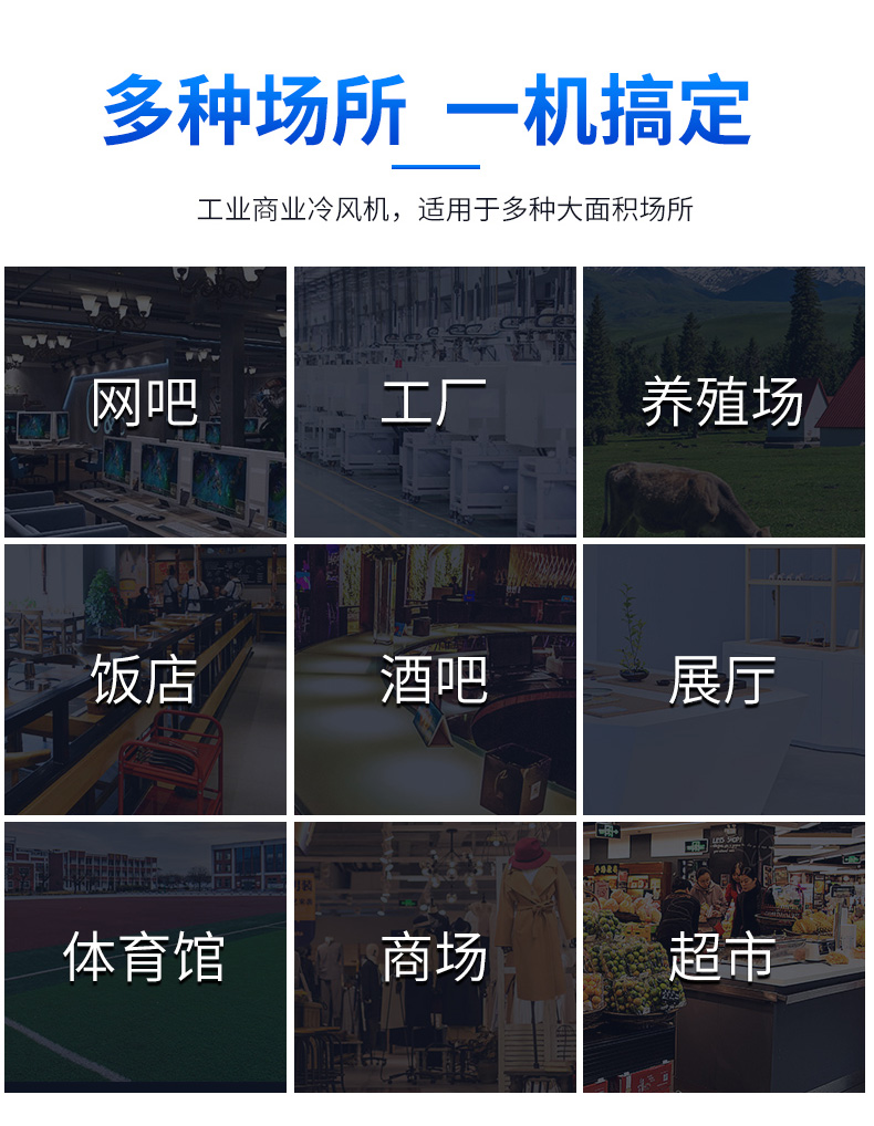 18000风量移动冷风机工厂网吧办公室等场所使用