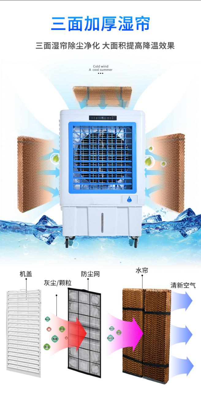 18000风量移动冷风机工厂网吧办公室等场所使用